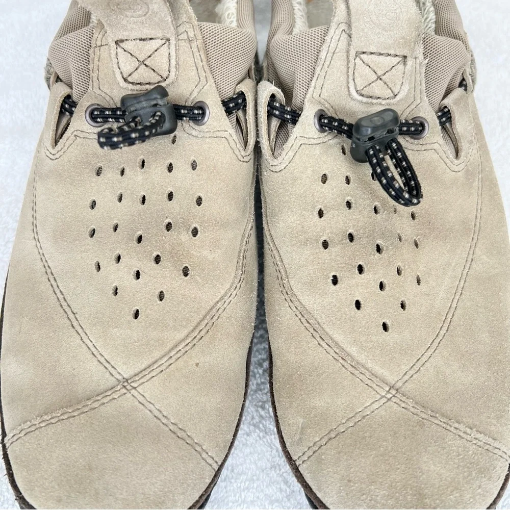 TIMBERLAND Smartwool Power Lounger Suede Lined Slip On Shoes Brown Women Sz 6.5